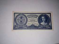 1 Milliárd Milpengő  1946-os ,   széptartású ropogós  bankjegy !