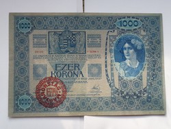 Ropogós 1000 korona 1902 Mo.bélyegzés