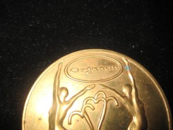 The motto of the Olympics: faster-higher.-Stronger, bronze medal 60 x 4 mm
