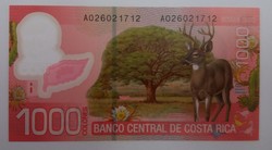 Costa Rica 1000 colones 2009 unc.
