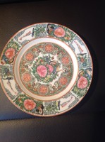 Família Rose dúsan díszített kínai tányér