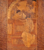 Rómeó és Júlia, művészi intarzia, 1900 k.
