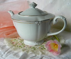 Régi nagyméretű Drasche porcelán teás, kávés kiöntő, kancsó, kanna