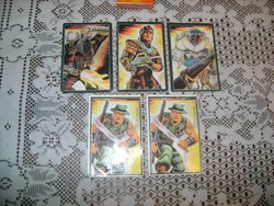 GIJOE kártyanaptár - öt darab - 1991, 1992