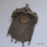 Szecesszió ezüst pénztárca