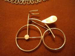 Elegáns, aranyozott -Kerékpár bross