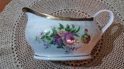 Porcelain (rosenberg) rose sauce bowl