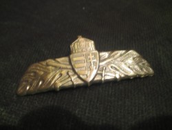 Old military insignia, made of copper, 8 cm