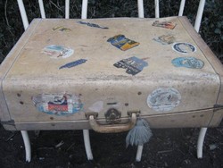 Festőművész parafa bőrönd, ritkaság, nagyon régi. 78 x 55 x 23 cm