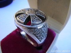 Óriási ezüst koktélgyűrű 12,9 gr