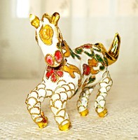 A horse with a special Far Eastern enamel decoration