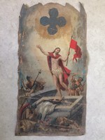 Antique sacred image, oil, 40x70 cm