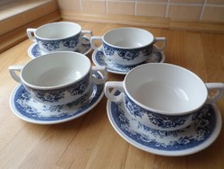 4 db Villeroy & Boch Mettlach Balmoral porcelán leveses csésze szett