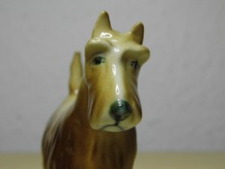 Zsolnay skót terrier kutya porcelán figura hibátlan állapotban, legkedvezőbb áron​