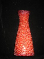 Zsolnay  , ökörvér mázas   váza  11,5 x 28 cm