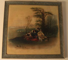 Piknik (19. sz. fára festett festmény)