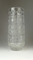 0Q479 Vastag falú régi kristály váza 25 cm