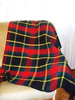 Scottish Check Wool Blanket (180 X 135 cm)