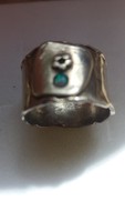 Izraeli ezüst gyűrű opálal