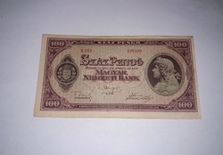 100  Pengő 1945-ös  ,szép ropogós   bankjegy !