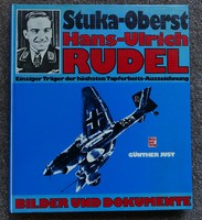 Hans-Ulrich Rudel Stuka pilótáról szóló könyv német nyelven.