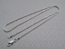 ​Csavart ezüst nyaklánc 45 cm hosszú - új ékszer​