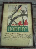 Horthy kép emléklap