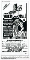 1912 VULKÁN PATENT SZENES VASALÓ KISVÁRDA