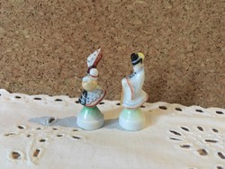 Antik Herendi mini figurák párban.