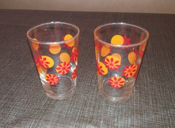 2 pcs. Glass flower cup