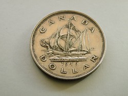AT 029 - 1949 Ezüst 1 dollár kanada vitorlás hajó