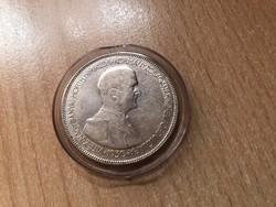 1930 ezüst 5 pengő 25 gramm szép kapszulás
