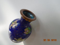 Rekeszzománc cloisonné mini váza-5 cm