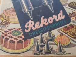 Antik Cukrászkellék Rekord Torta Díszítő