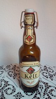 Kelt, szlovák porcelán csatos (viking sisakkal) sörös üveg