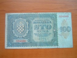 HORVÁTORSZÁG 100 KUNA 1941