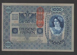 1000 korona 1902. Rózsaszín papír! GYÖNYÖRŰ!! UNC!! DÖ!!