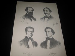 Barabás Miklós litografia  a Hölgyyfutárban  1855 ben  megjelent  sorozatból