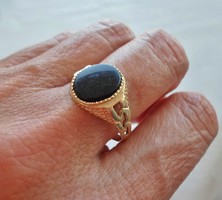 Szépséges antik ónix köves  aranygyűrű