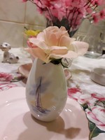 A small porcelain vase, a souvenir from Balaton