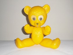 Retro játék műanyag maci medve mackó - 1960-1970-es évekből