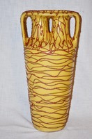 Pesthidegkúti csorgatott díszítésű hatalmas padló váza