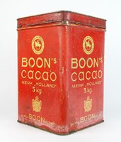 0R604 Antik BOON'S CACAO holland pléhdoboz 31 cm