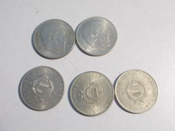 5 darab 1967-es 5 forintos