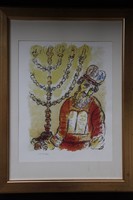 Marc Chagall - Exodus Áron a Menórával