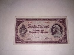 100  Pengő 1945-ös  ,szépállapotú ropogós   bankjegy !
