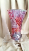 Irizáló muranói váza, modern