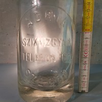 "Adria Szikvízgyár Telefon 157 Szeged" szódásüveg (380)