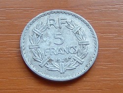 FRANCIA 5 FRANK FRANCS 1946 NYITOTT 9-S