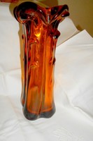 Súlyos-vastag- üveg  váza  26 cm-több mint 1,5 kg 